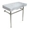 Fauceture VPB1366ST Imperial Vitreous China Console Sink W/ SS Legs, White/Nickel VPB1366ST - alternate 1